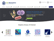 Tablet Screenshot of cd-genomics.com